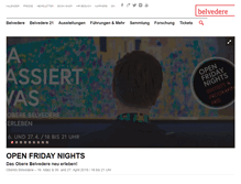 Tablet Screenshot of belvedere.at